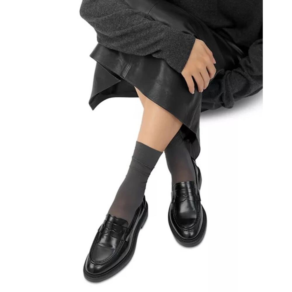 Vagabond Alex Moc Toe Black Leather Classic Office Penny Loafers Womens Size 8.5 - Picture 2 of 10